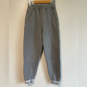 Opening Ceremony Scalloped Hem Grey Sweatpants  - XS
